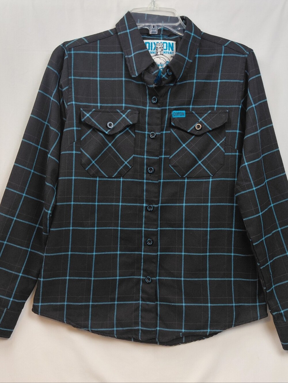 Dixxon Cyanide Flannel Women's Size Medium Black Blue